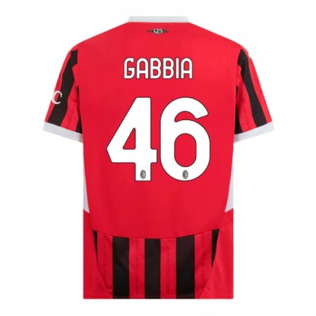 Camiseta de fútbol AC Milan Gabbia 46 1ª equipación 2024-25